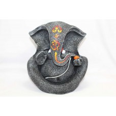God Ganesha Ganesh Idol Statue Poly Resin Home Decorative Grey color